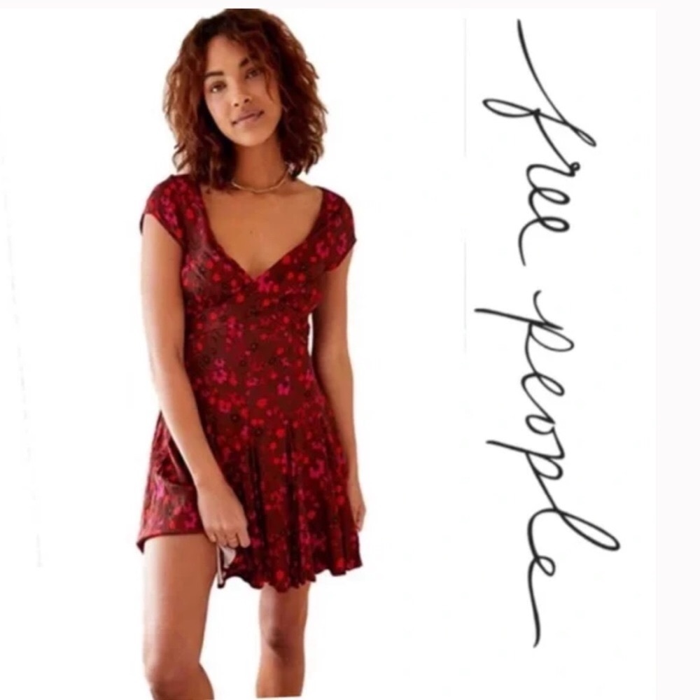 🆕FREE PEOPLE IT TAKES TWO WRAP PLUM COMBO DRESS (Sz S,M)